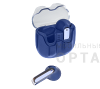 Наушники беспроводные внутриканальные RS90 V5.3, прозрачно-синие