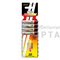 Элемент питания Трофи LR03-10BL ENERGY POWER Alkaline (100/800/40000)