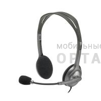 Наушники проводные Logitech Stereo H110 серебристый 1.8м накладные (981-000472)