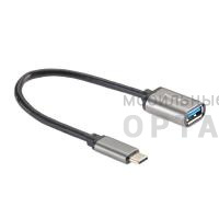 Кабель-адаптер  Type-Cm --> USB 3.0 Af , OTG, 1,5A , 5,0Gbps , Alum grey 0,2m Telecom (TC409M) Кабель-адаптер  Type-Cm --> USB 3.0 Af , OTG, 1,5A , 5,0Gbps , Alum grey 0,2m Telecom (TC409M)