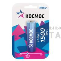 Аккумуляторная батарейка КОСМОС 18650 1500mAh (1бл) без защиты (1/10/100) Аккумуляторная батарейка КОСМОС 18650 1500mAh (1бл) без защиты (1/10/100)