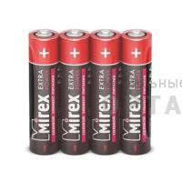 Элемент питания Mirex R03 / AAA 1,5V  4 шт (4/60/2400), shrink