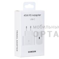 Orig Samsung, сетевое зарядное устройство USB-C 45W PD Adapter, белый Orig Samsung, сетевое зарядное устройство USB-C 45W PD Adapter, белый