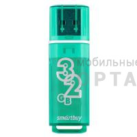 Флешка USB 32 Гб  Smartbuy  Glossy  зеленый Флешка USB 32 Гб  Smartbuy  Glossy  зеленый