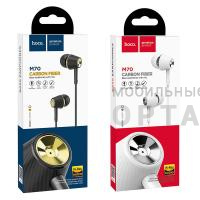 Наушники проводные внутриканальные Hoco Premium M70 с микрофоном, черные